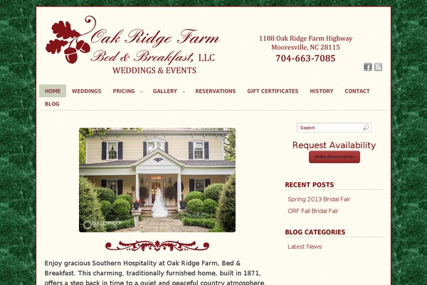 oakridgefarmbb.net site used PlatformPro