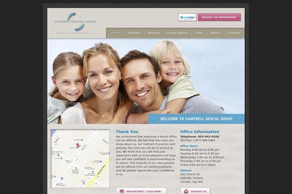 Oak theme site design template sample
