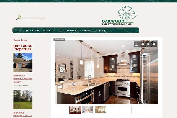 Oakwood theme site design template sample