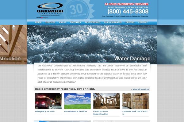 Oakwood theme site design template sample