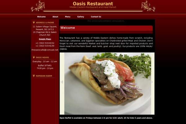 oasisde.com site used Restaurante