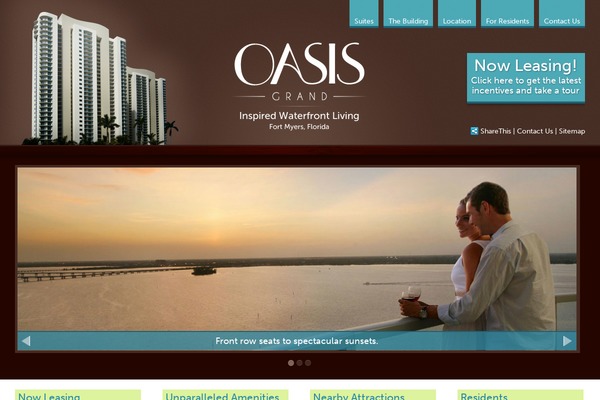 Oasis theme site design template sample