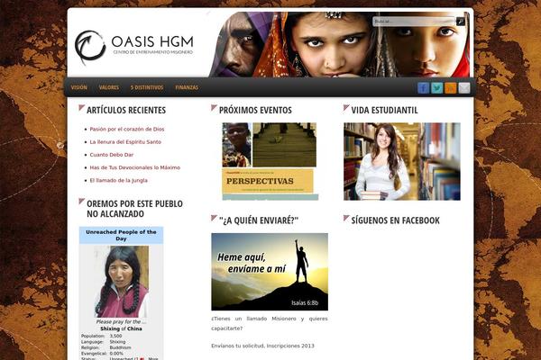 Oasis theme site design template sample