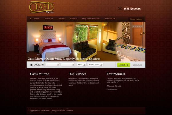 oasismurree.com site used Hotelpress_developer