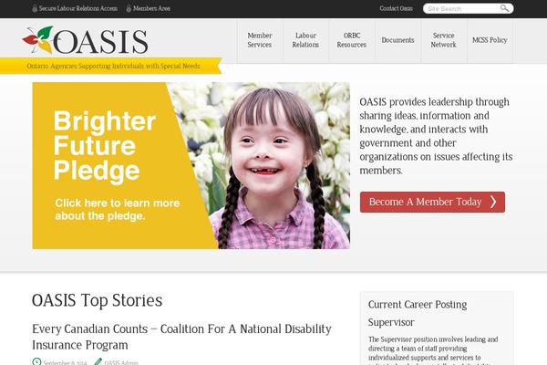 Oasis theme site design template sample
