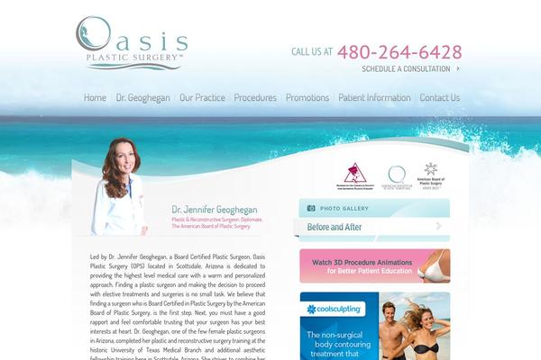 Oasis theme site design template sample