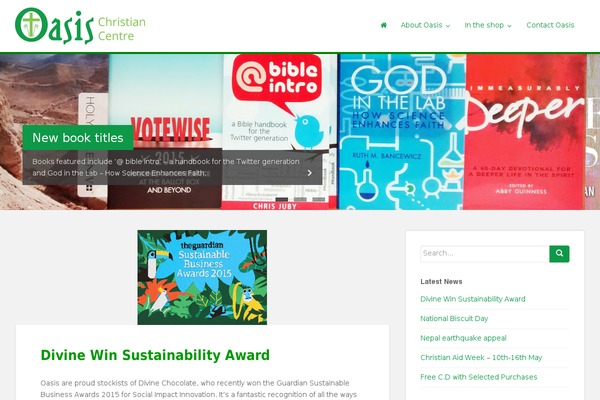 Oasis theme site design template sample
