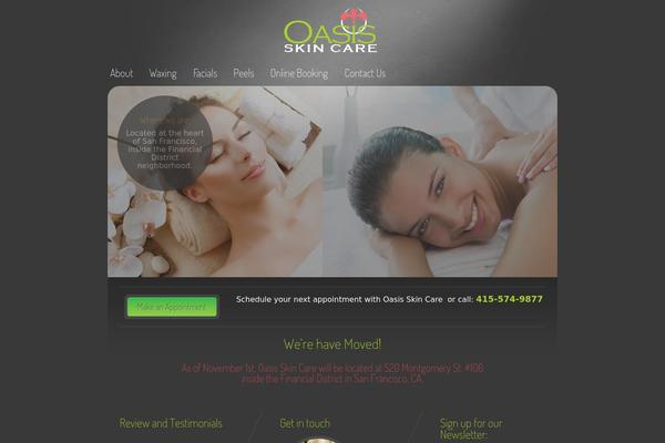 Beauty-center theme site design template sample