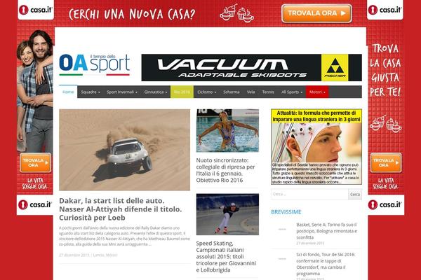 Zox-news-child theme site design template sample