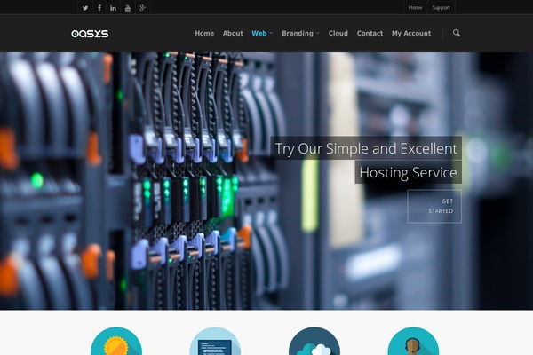 Salient theme site design template sample