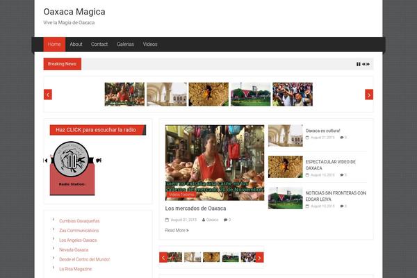 Site using Frontier Post plugin