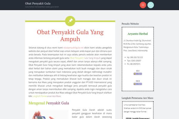 Sorbet theme site design template sample
