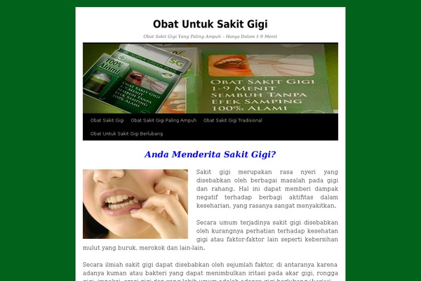 obatuntuksakitgigi.com site used Landingblog