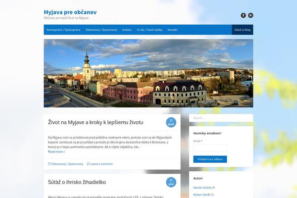 The Box theme site design template sample