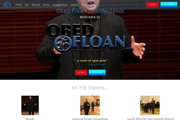 Tesseract theme site design template sample
