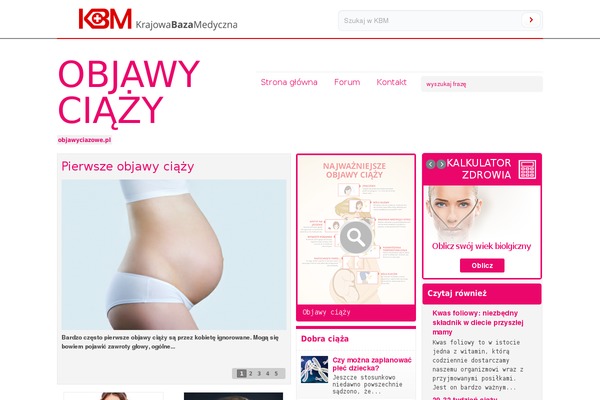 objawyciazowe.pl site used Kbm