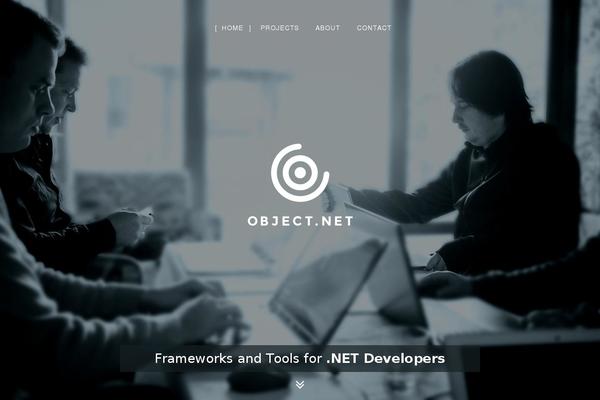 Object theme site design template sample