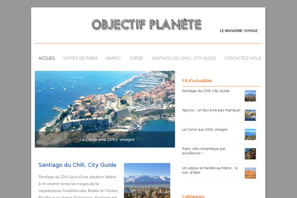 objectifplanete.fr site used Objectifpla