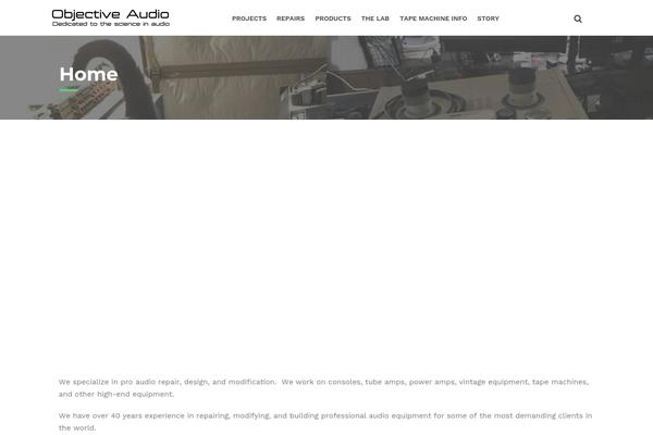 objectiveaudio.com site used Tech-life