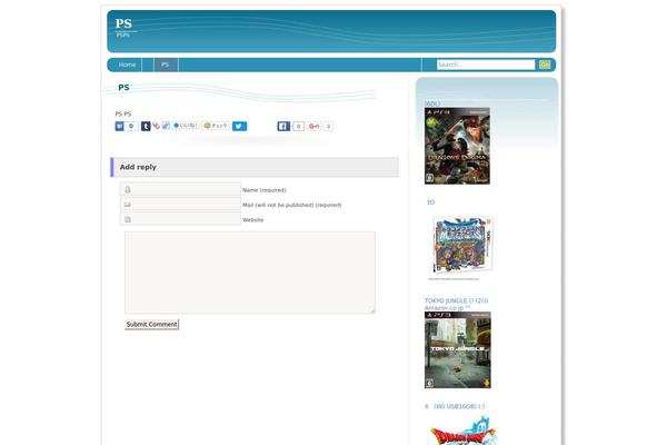 SthBlue theme site design template sample