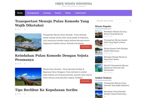 MasterBlog theme site design template sample
