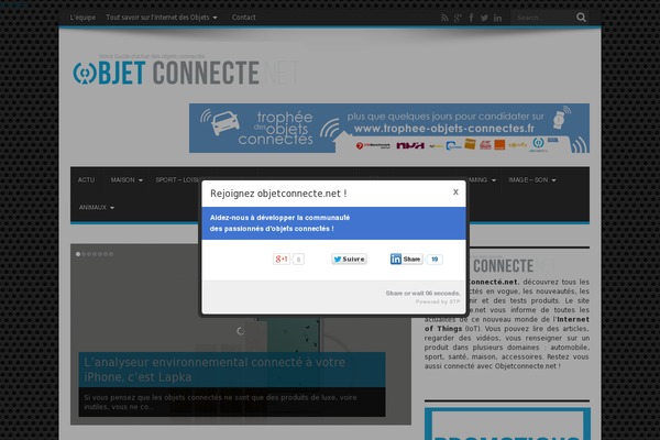 Site using Easy-social-sharing plugin
