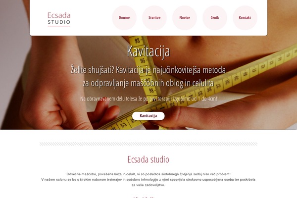 Salon theme site design template sample