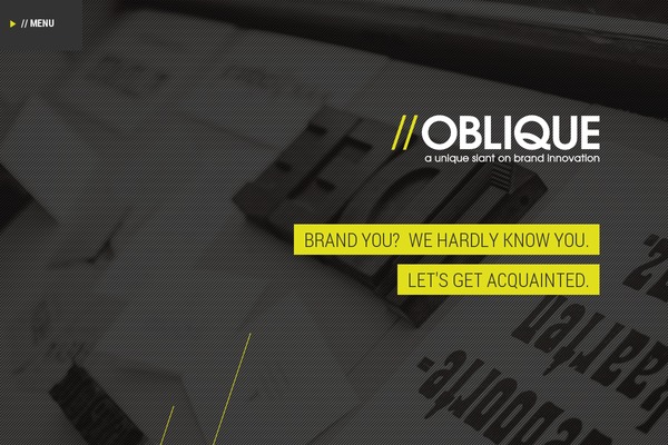 Oblique theme site design template sample