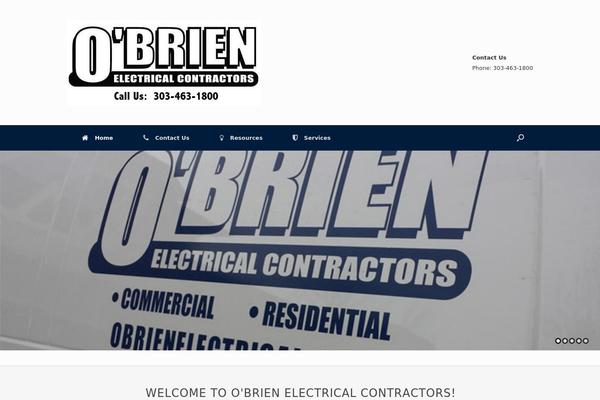 Vantage theme site design template sample