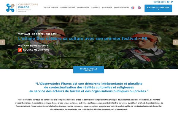 observatoirepharos.com site used Unicon