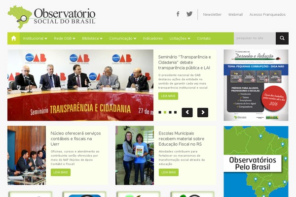 observatoriosocialdobrasil.org.br site used Osb