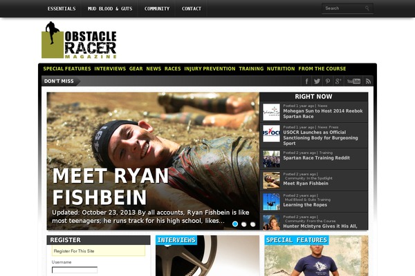 obstacleracermagazine.com site used Ormagtheme