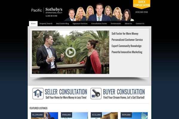AgentPress theme site design template sample
