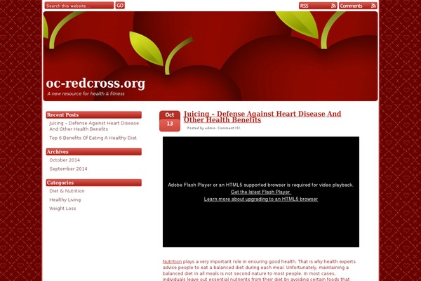 oc-redcross.org site used Red Delicious
