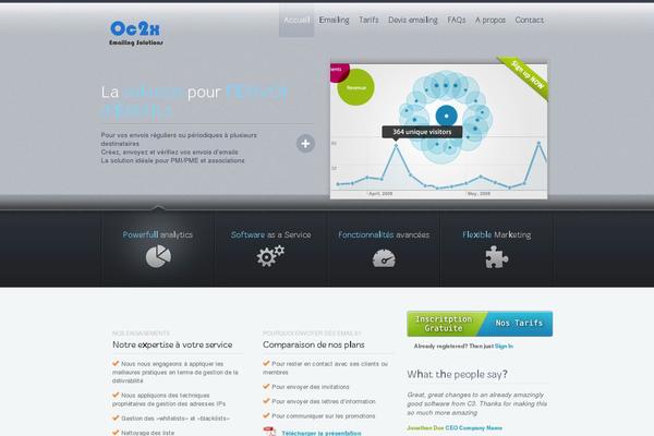 C3 theme site design template sample