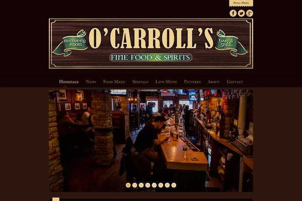 Dine & Drink theme site design template sample