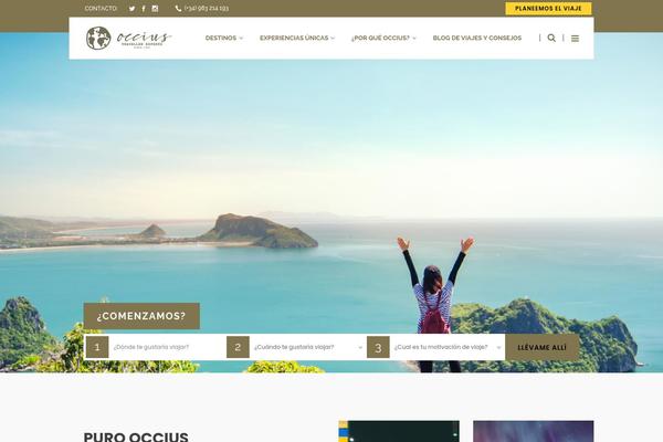 GoTravel theme site design template sample