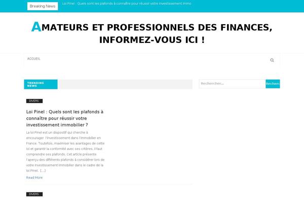 Magazine Edge theme site design template sample