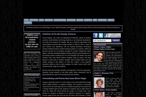 OM theme site design template sample