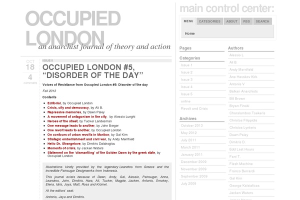 Typograph theme site design template sample