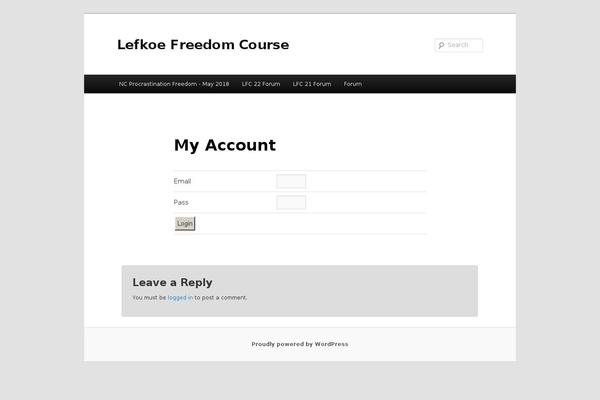 Site using Twenty Eleven Theme Extensions plugin