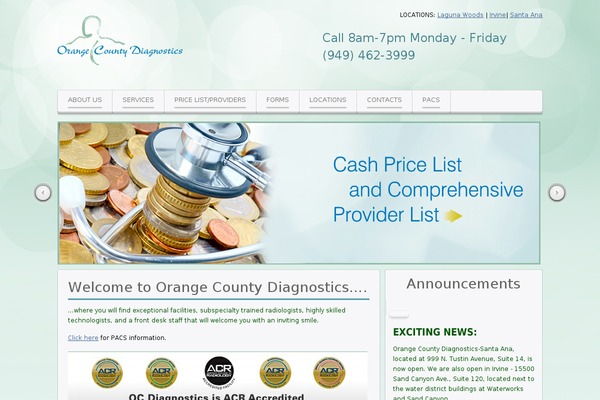 Balance theme site design template sample