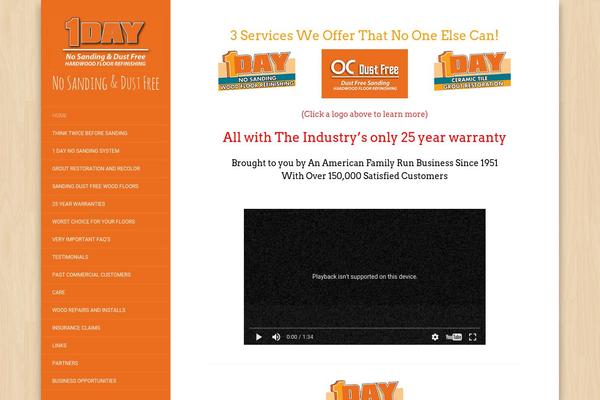 Flat theme site design template sample
