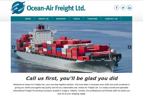 Ocean theme site design template sample