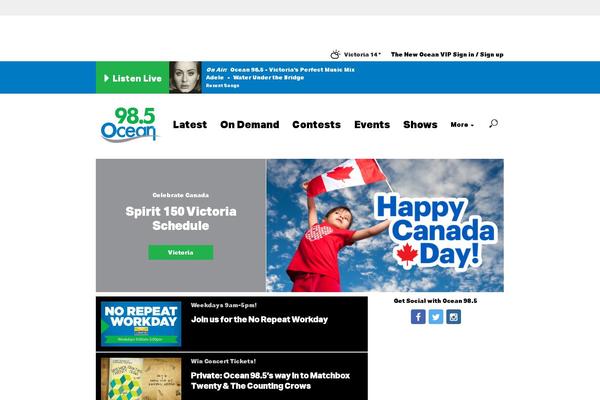 ocean985.com site used Decibel