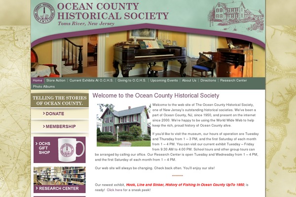 oceancountyhistory.org site used Oceancountyhistoricalsociety