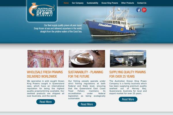 Ocean theme site design template sample