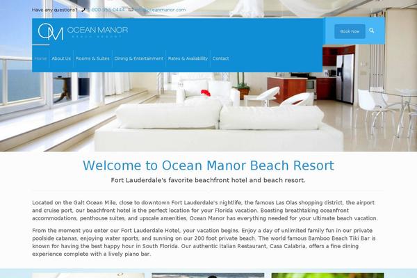 OM theme site design template sample