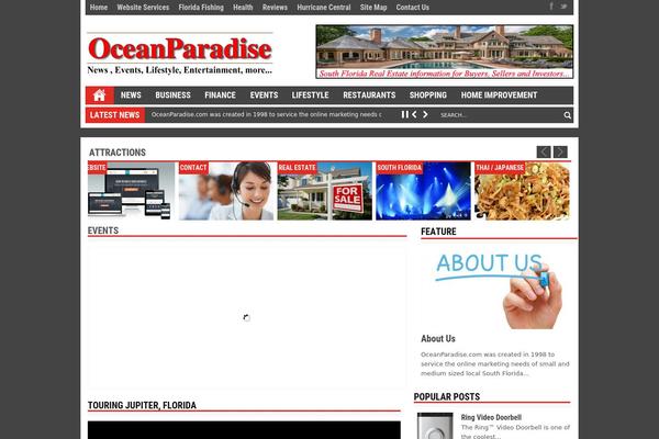 Scipio theme site design template sample