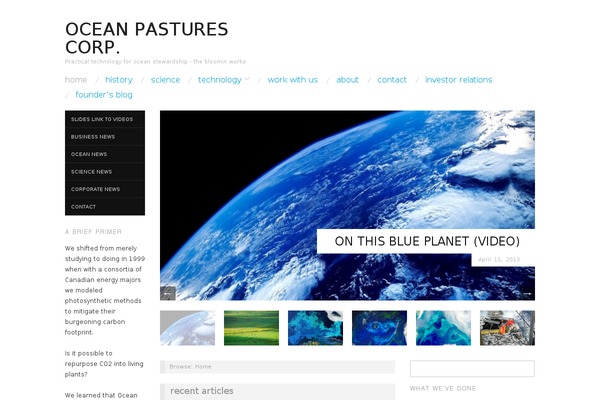 Oxygen theme site design template sample